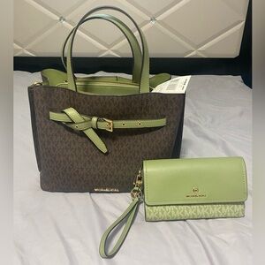 Brand new Michael Kors Emilia bag and wallet bundle
